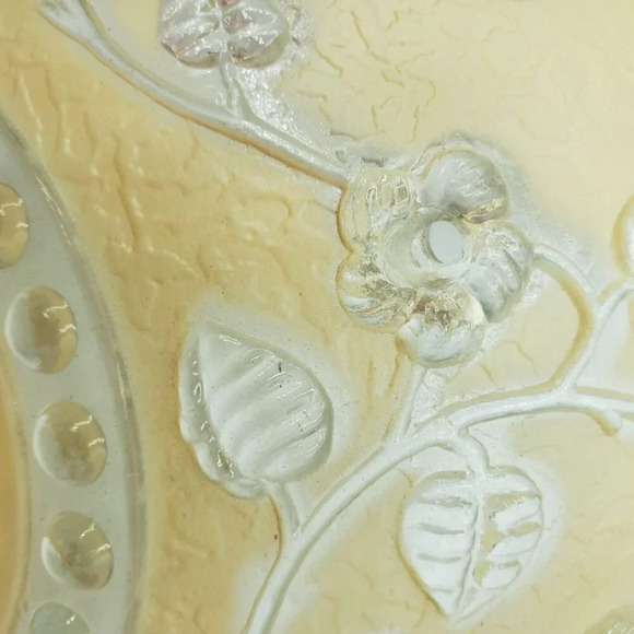 1940s Antique Glass  Light Shade 10.25" Round - Picture 3 of 4